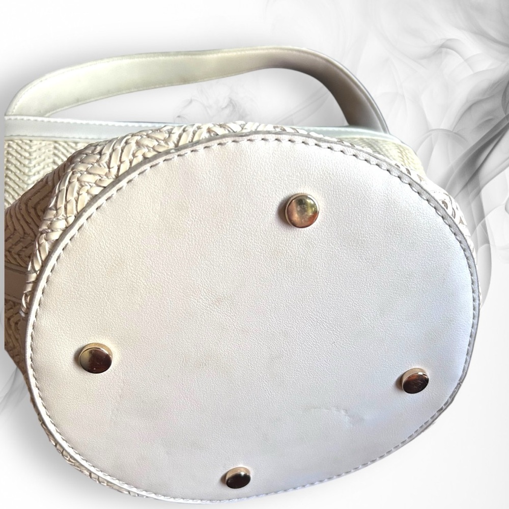 Sole Society Purse Cream Crossbody Chevron Woven Convertible Nordstrom NWT - Picture 9 of 14